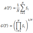 formule moyenne arithmétique et formule moyenne géométrique