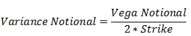 Variance Notional